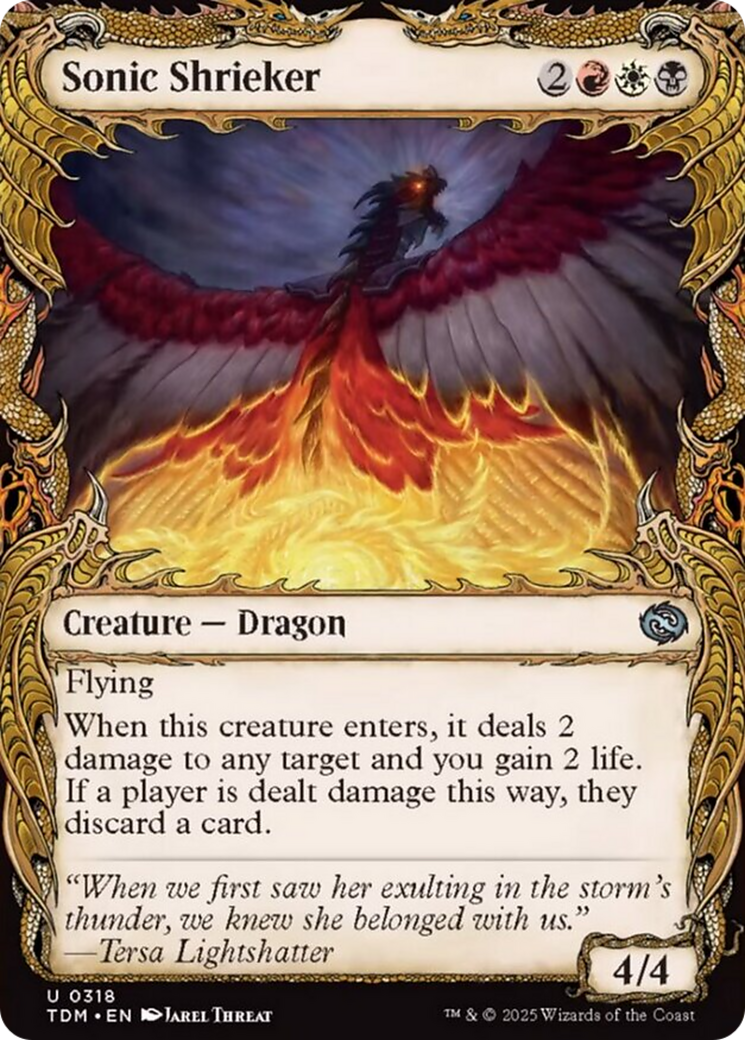 Sonic Shrieker (Showcase) [Tarkir: Dragonstorm] | Boutique FDB TCG