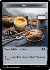 Faerie // Food (0012) Double-Sided Token [Wilds of Eldraine Tokens] | Boutique FDB TCG