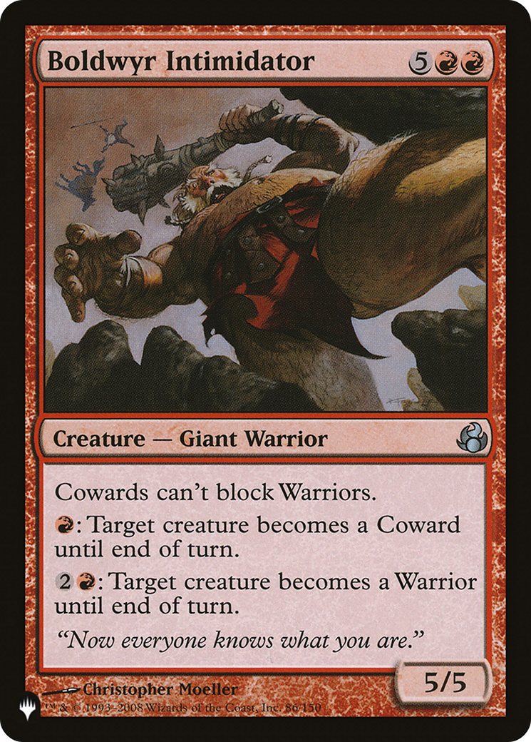 Boldwyr Intimidator [The List] | Boutique FDB TCG