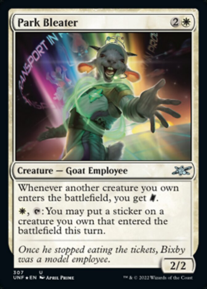 Park Bleater (Galaxy Foil) [Unfinity] | Boutique FDB TCG
