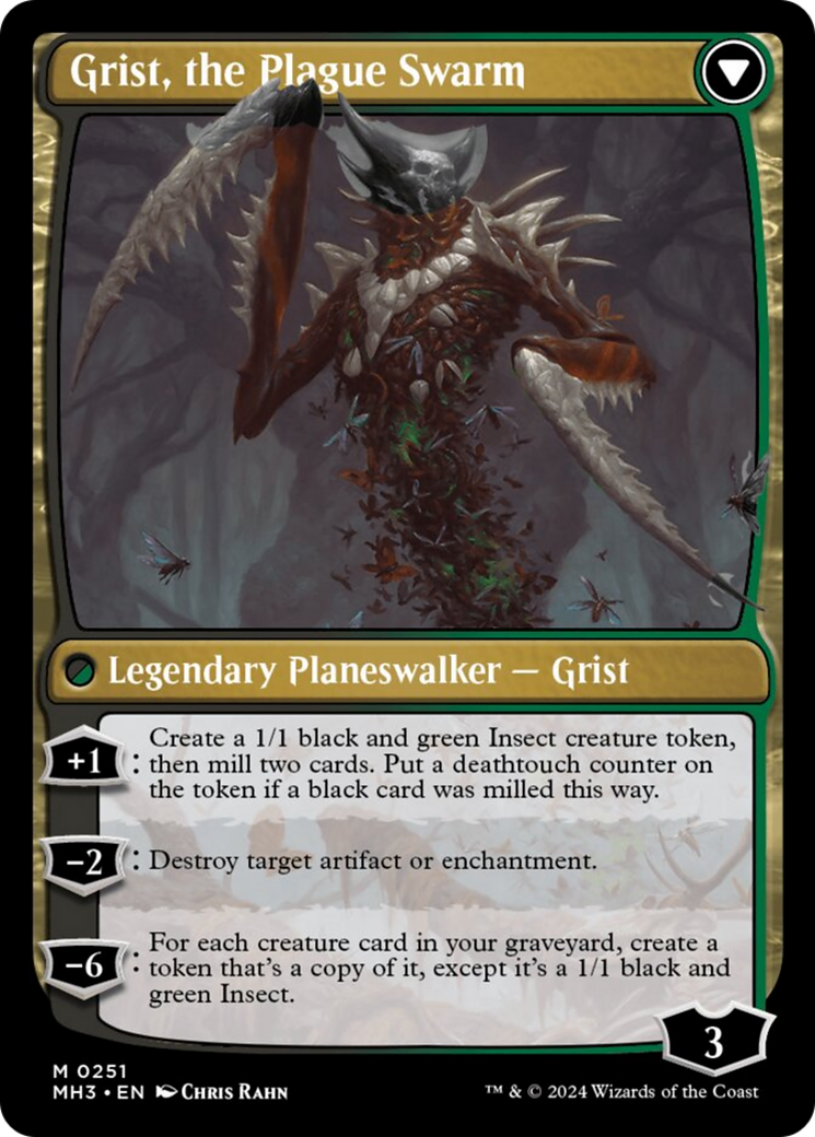 Grist, Voracious Larva // Grist, the Plague Swarm [Modern Horizons 3] | Boutique FDB TCG