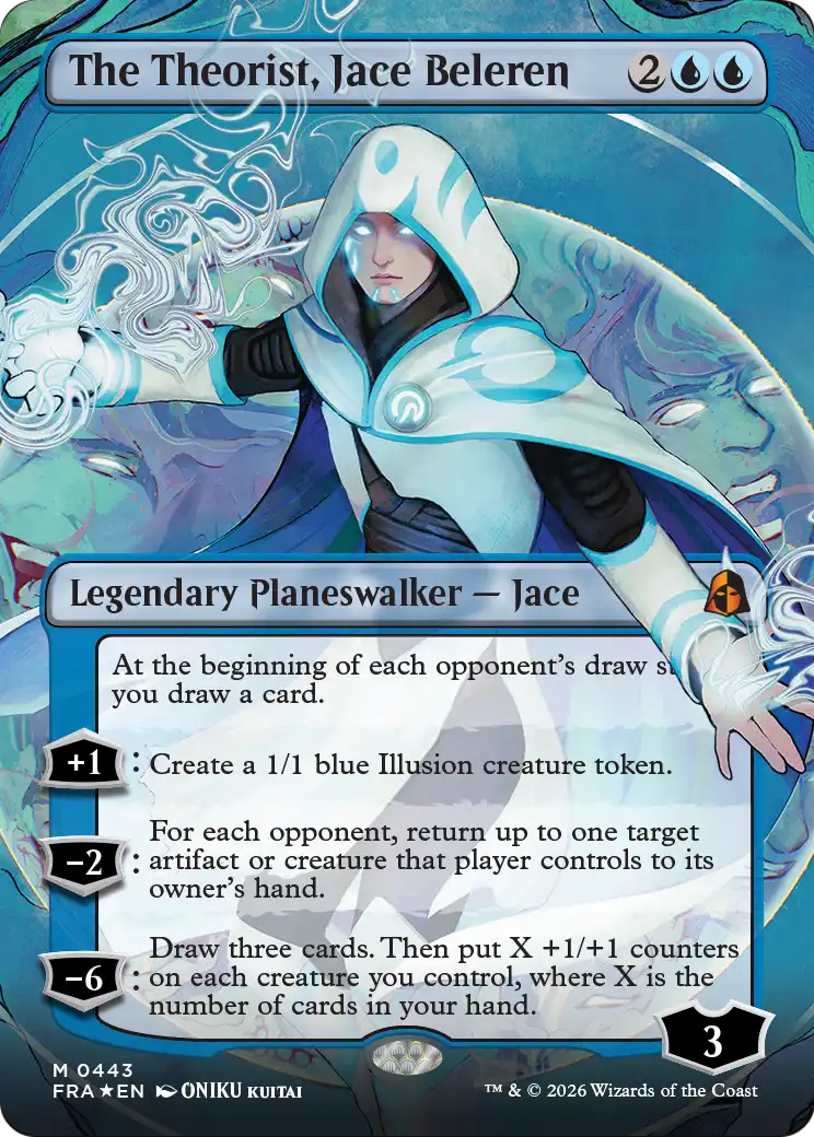The Theorist, Jace Beleren (Borderless) (0443) [Reality Fracture] | Boutique FDB TCG
