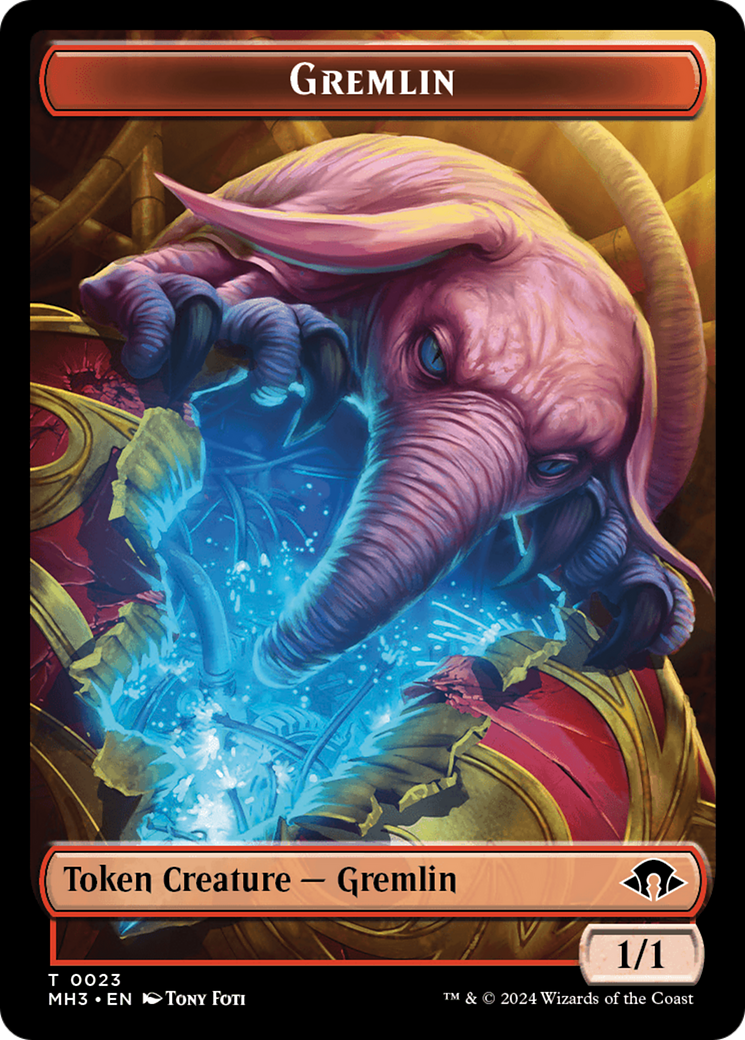 Gremlin // Energy Reserve Double-Sided Token [Modern Horizons 3 Tokens] | Boutique FDB TCG