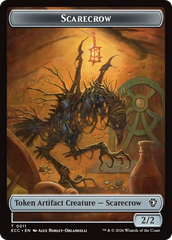 Saproling // Scarecrow Double-Sided Token [Lorwyn Eclipsed Tokens] | Boutique FDB TCG