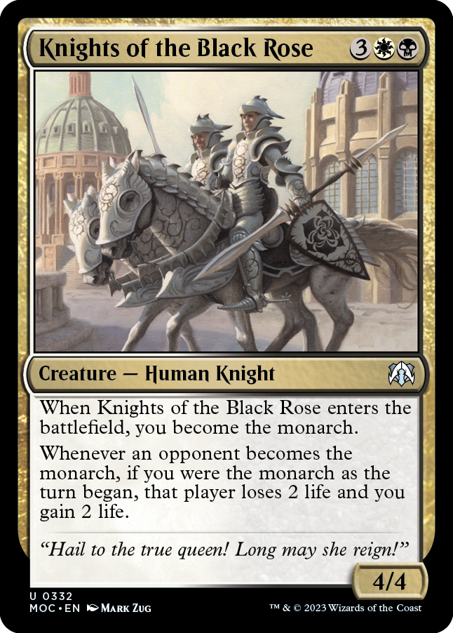 Knights of the Black Rose [March of the Machine Commander] | Boutique FDB TCG
