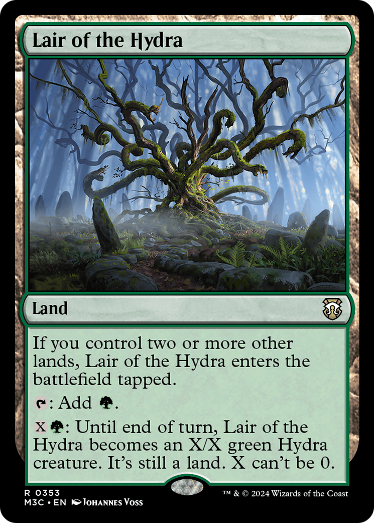 Lair of the Hydra (Ripple Foil) [Modern Horizons 3 Commander] | Boutique FDB TCG