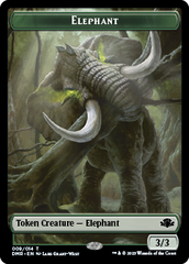 Elephant // Bird Double-Sided Token [Dominaria Remastered Tokens] | Boutique FDB TCG