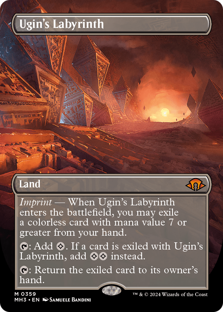 Ugin's Labyrinth (Borderless) [Modern Horizons 3] | Boutique FDB TCG