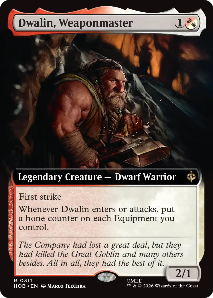 Dwalin, Weaponmaster (Extended Art) [The Hobbit] | Boutique FDB TCG