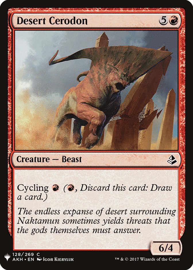 Desert Cerodon [Mystery Booster] | Boutique FDB TCG