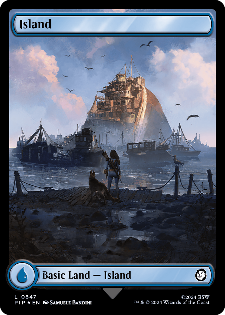 Island (0847) (Surge Foil) [Fallout] | Boutique FDB TCG