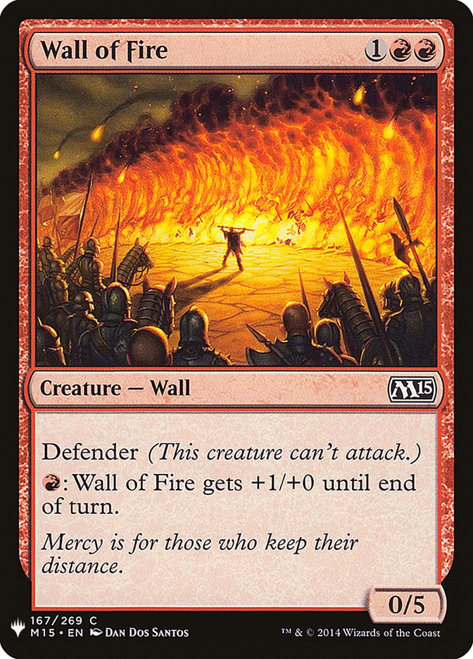 Wall of Fire [Mystery Booster] | Boutique FDB TCG