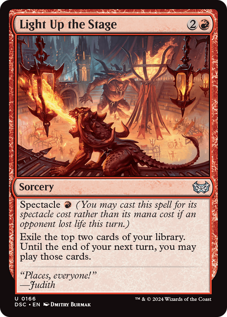 Light Up the Stage [Duskmourn: House of Horror Commander] | Boutique FDB TCG