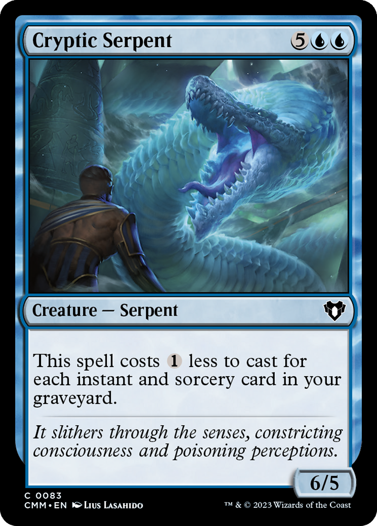 Cryptic Serpent [Commander Masters] | Boutique FDB TCG
