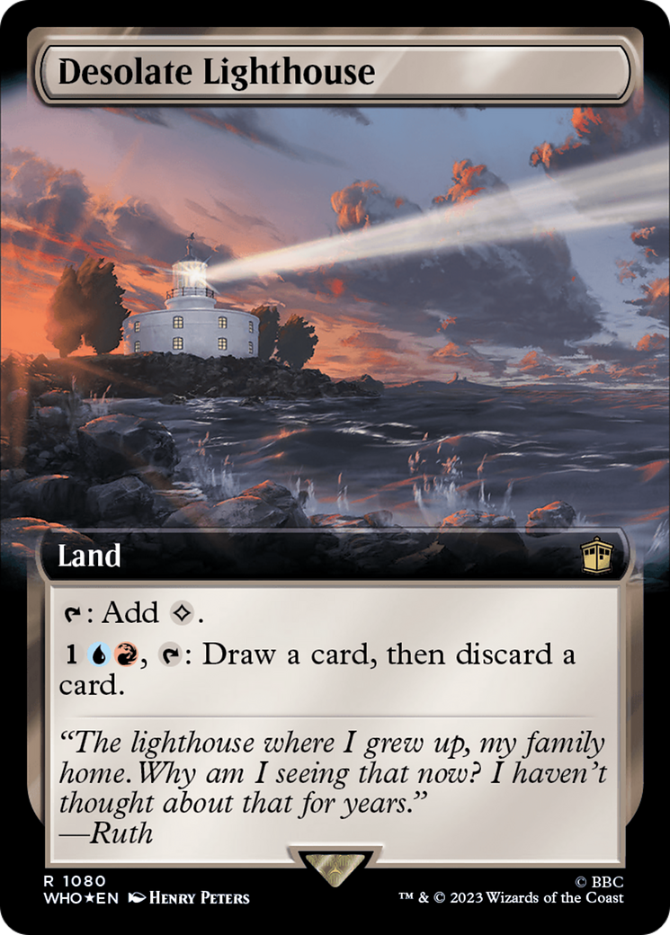 Desolate Lighthouse (Extended Art) (Surge Foil) [Doctor Who] | Boutique FDB TCG