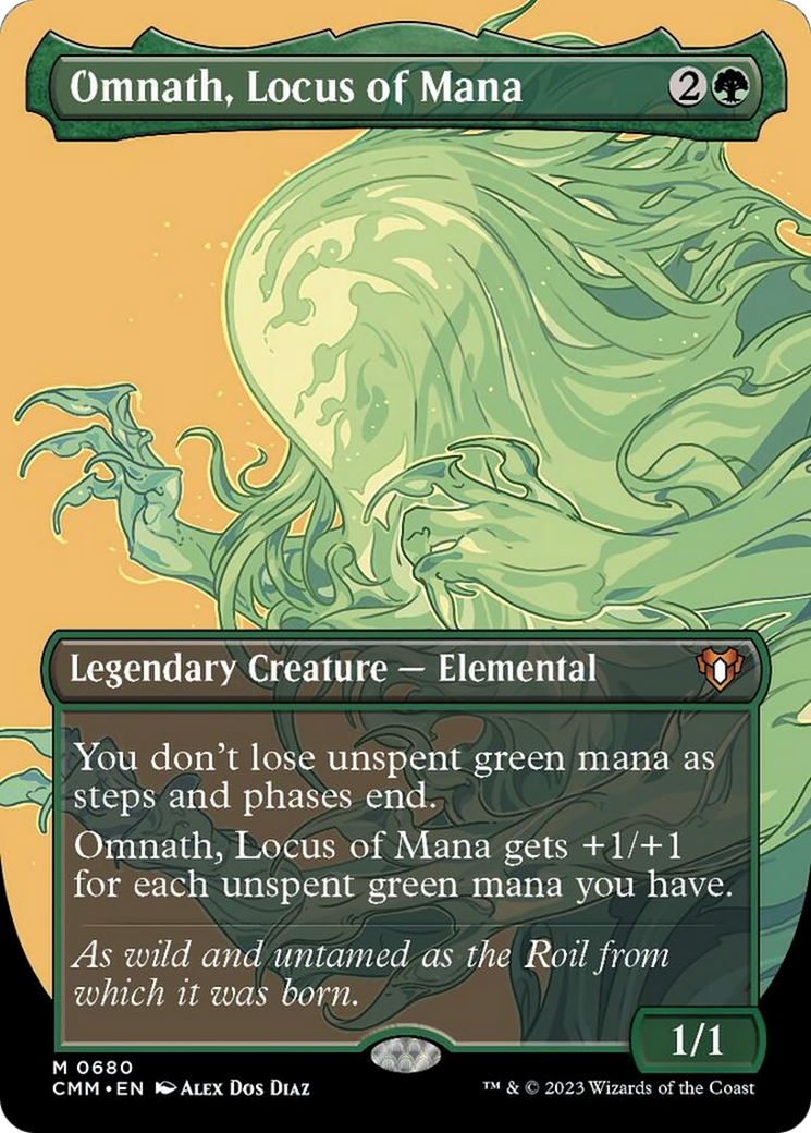 Omnath, Locus of Mana (Borderless Profile) [Commander Masters] | Boutique FDB TCG