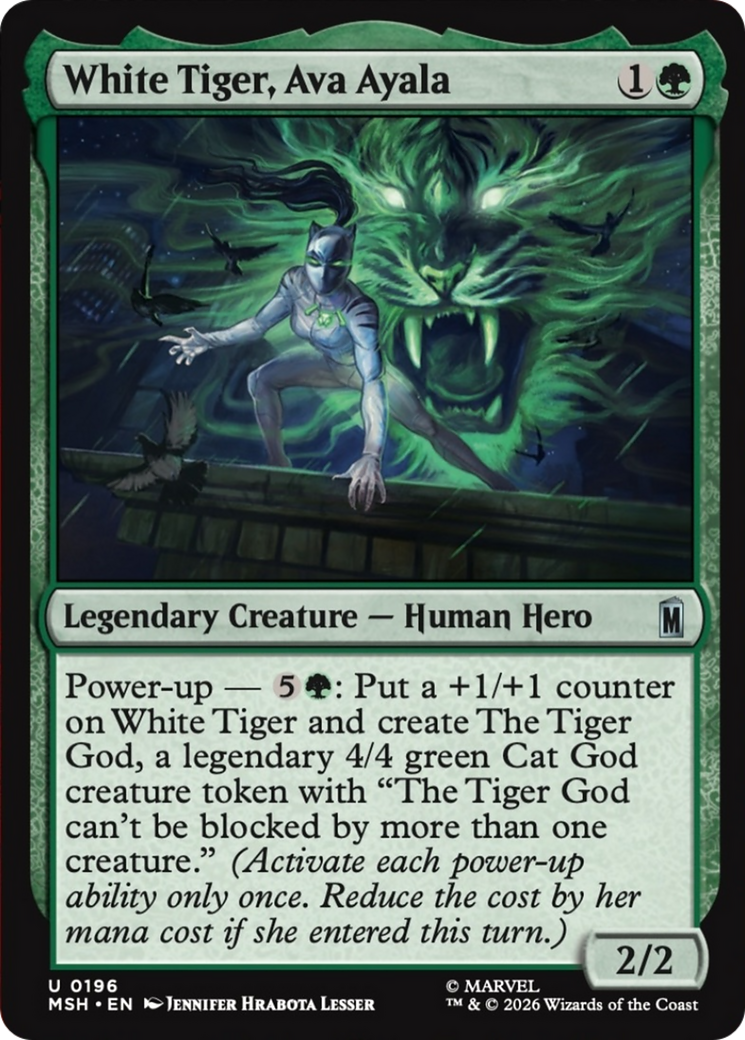 White Tiger, Ava Ayala [Marvel Super Heroes] | Boutique FDB TCG