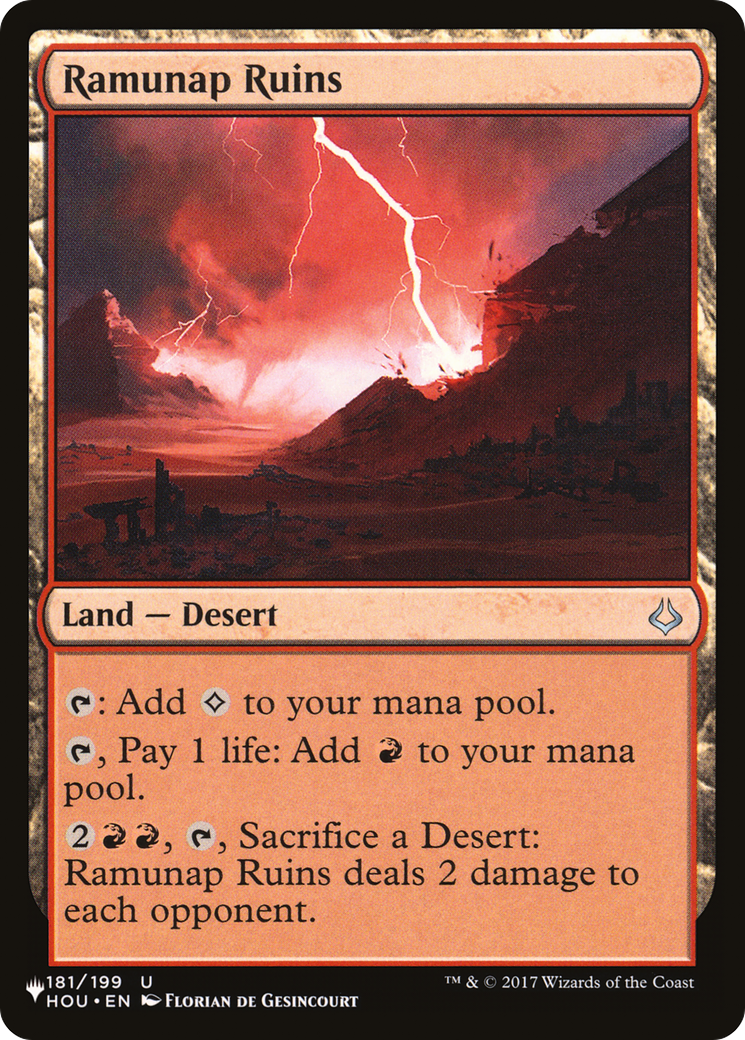 Ramunap Ruins [The List] | Boutique FDB TCG