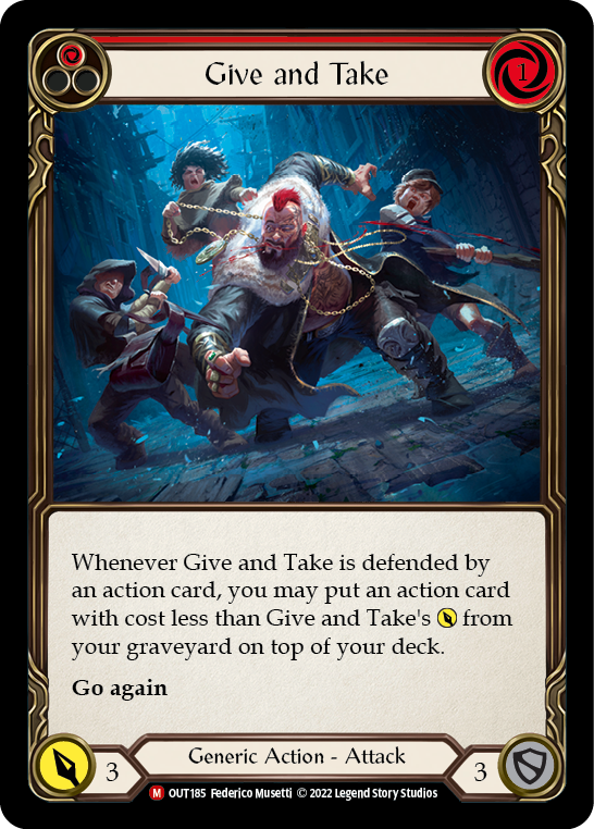 Give and Take [OUT185] (Outsiders) | Boutique FDB TCG