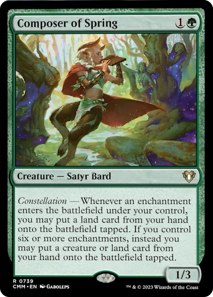 Composer of Spring [Commander Masters] | Boutique FDB TCG