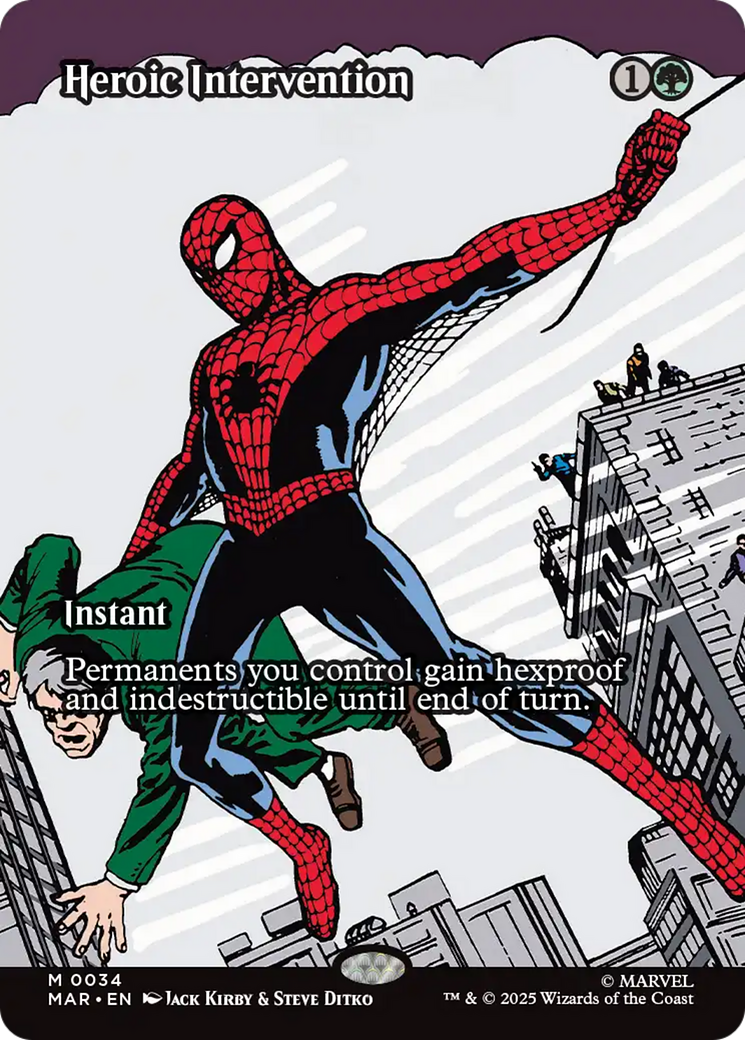 Heroic Intervention (Borderless) [Marvel Universe: Eternal-Legal] | Boutique FDB TCG