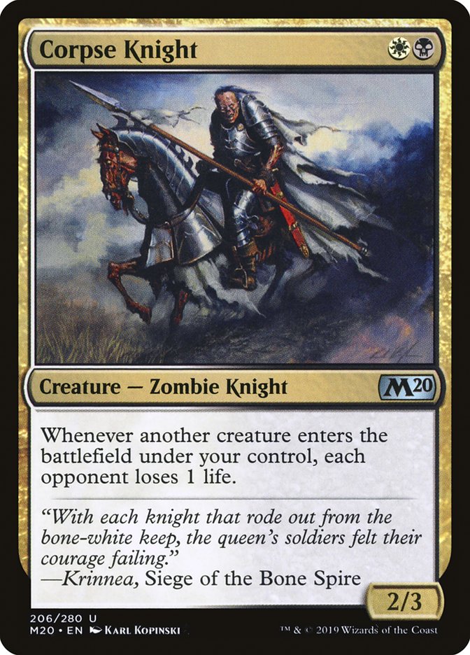 Corpse Knight (2/3) [Core Set 2020] | Boutique FDB TCG