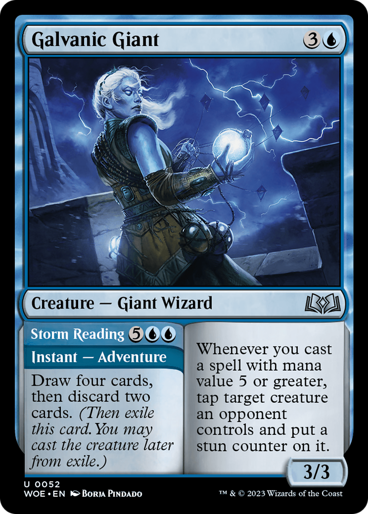 Galvanic Giant // Storm Reading [Wilds of Eldraine] | Boutique FDB TCG