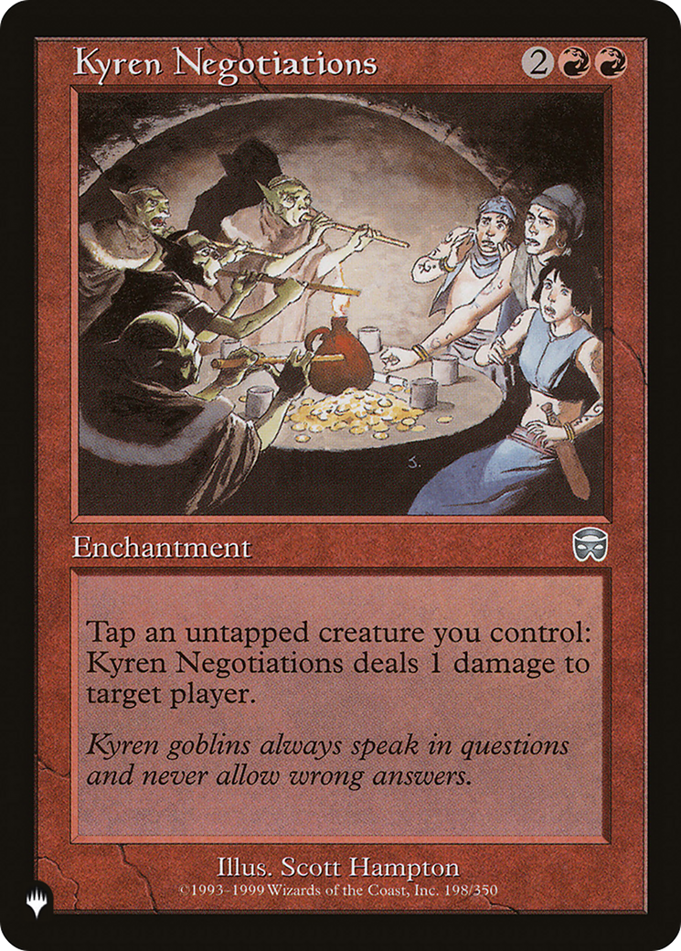 Kyren Negotiations [The List] | Boutique FDB TCG