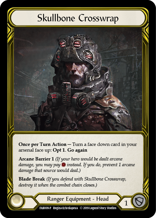 Skullbone Crosswrap [FAB009-P] (Promo)  1st Edition Cold Foil - Golden | Boutique FDB TCG