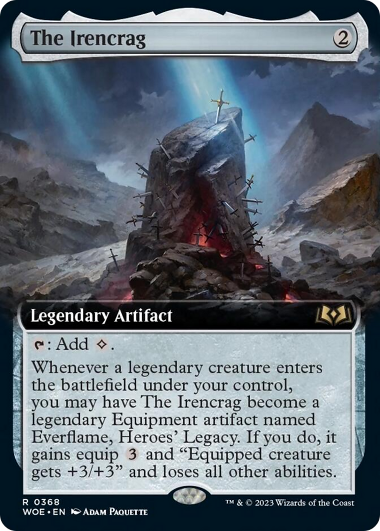 The Irencrag (Extended Art) [Wilds of Eldraine] | Boutique FDB TCG