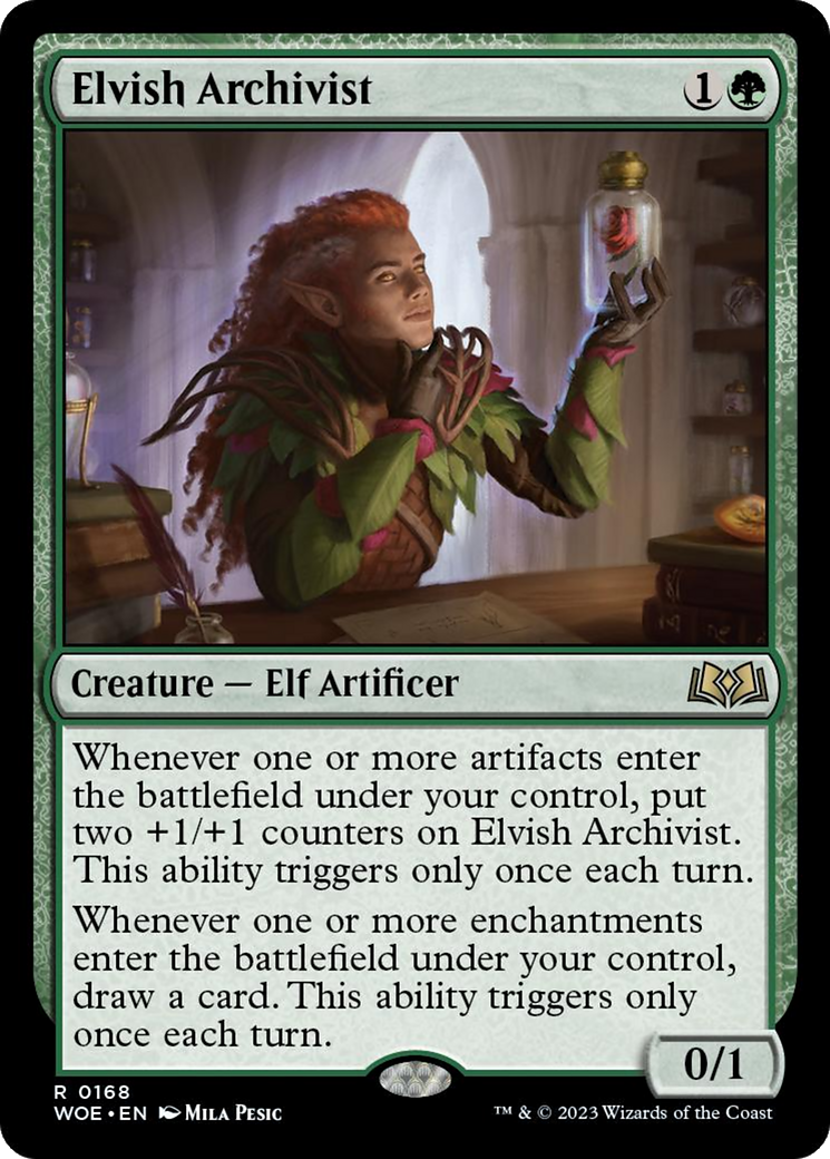 Elvish Archivist [Wilds of Eldraine] | Boutique FDB TCG