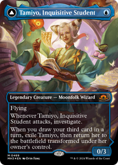 Tamiyo, Inquisitive Student // Tamiyo, Seasoned Scholar (Borderless) (Textured Foil) [Modern Horizons 3] | Boutique FDB TCG