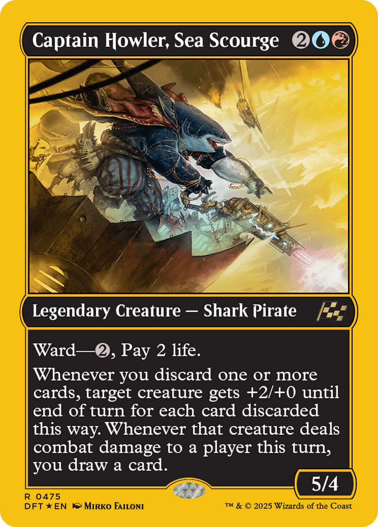 Captain Howler, Sea Scourge (First-Place Foil) [Aetherdrift] | Boutique FDB TCG