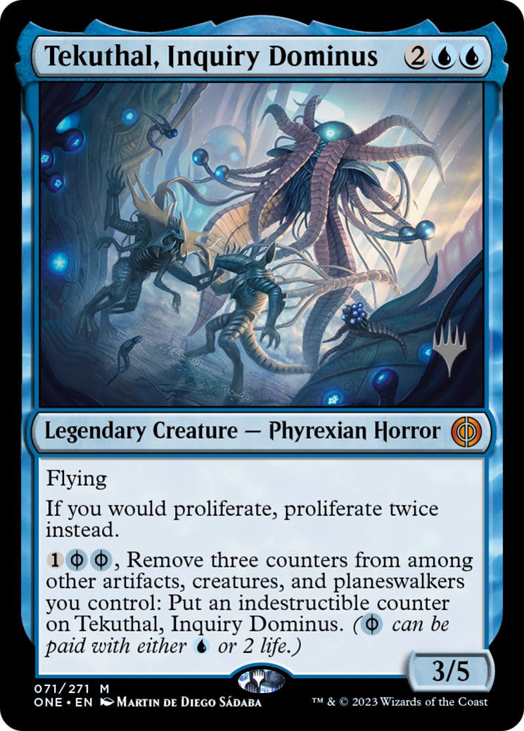 Tekuthal, Inquiry Dominus (Promo Pack) [Phyrexia: All Will Be One Promos] | Boutique FDB TCG