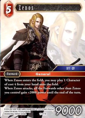 Zenos [Rebellion's Call] | Boutique FDB TCG