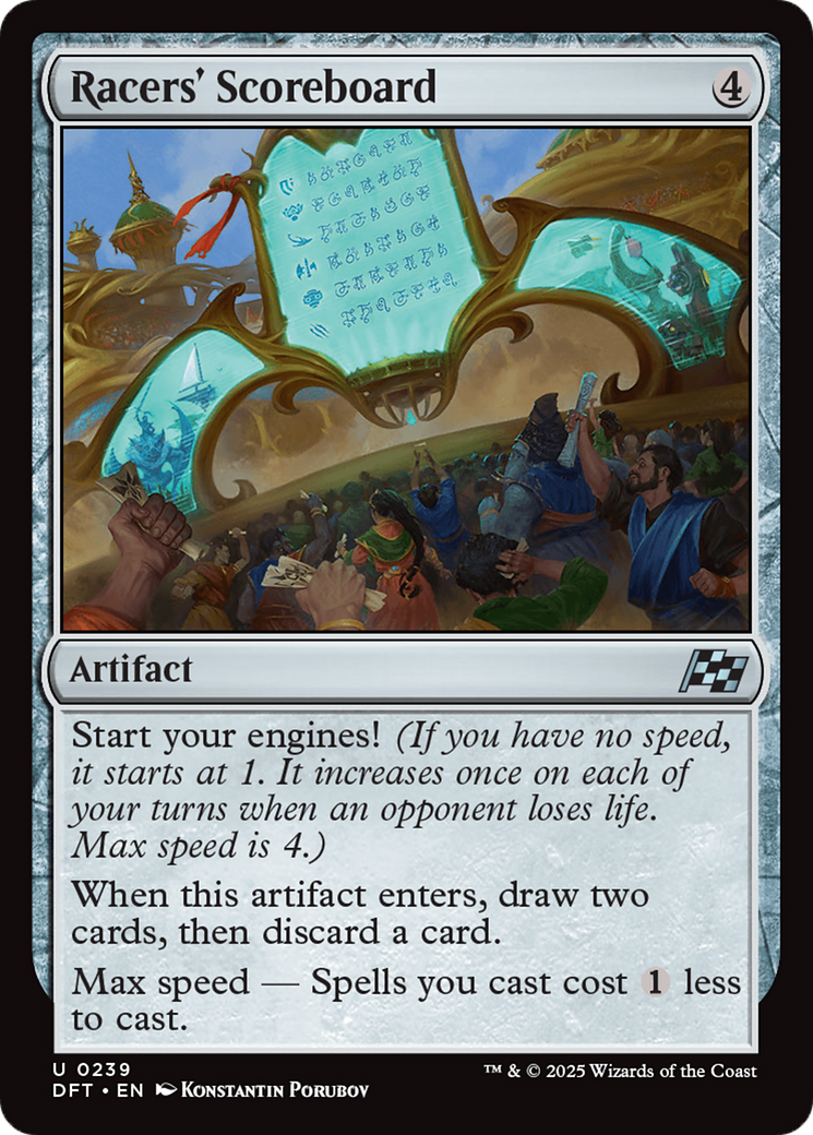 Racers' Scoreboard [Aetherdrift] | Boutique FDB TCG