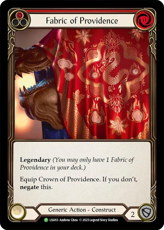 Fabric of Providence // Crown of Providence [LSS013] (Promo)  Cold Foil | Boutique FDB TCG