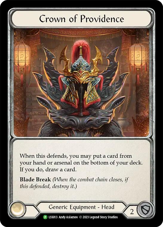 Fabric of Providence // Crown of Providence [LSS013] (Promo)  Cold Foil | Boutique FDB TCG