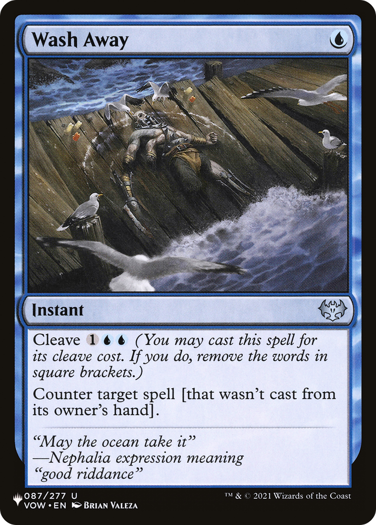 Wash Away [The List Reprints] | Boutique FDB TCG