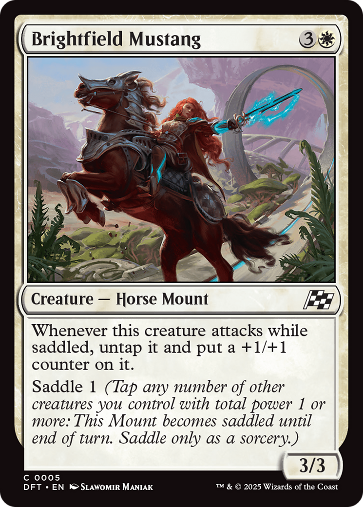 Brightfield Mustang [Aetherdrift] | Boutique FDB TCG