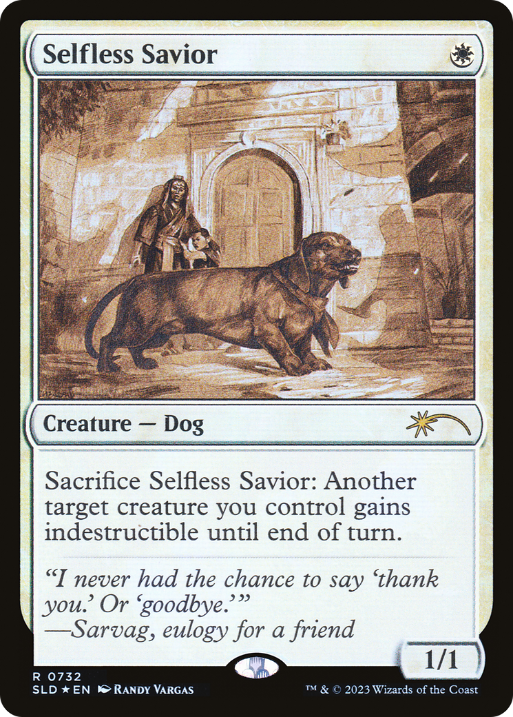 Selfless Savior (Sketch) [Secret Lair Drop Promos] | Boutique FDB TCG