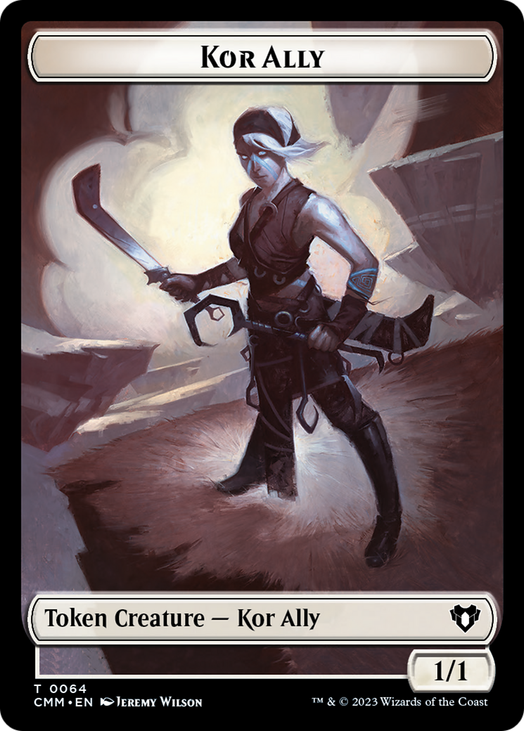 Wall // Kor Ally Double-Sided Token [Commander Masters Tokens] | Boutique FDB TCG