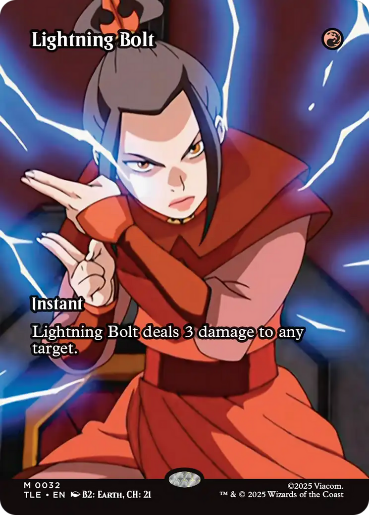 Lightning Bolt (Borderless) [Avatar: The Last Airbender: Eternal-Legal] | Boutique FDB TCG