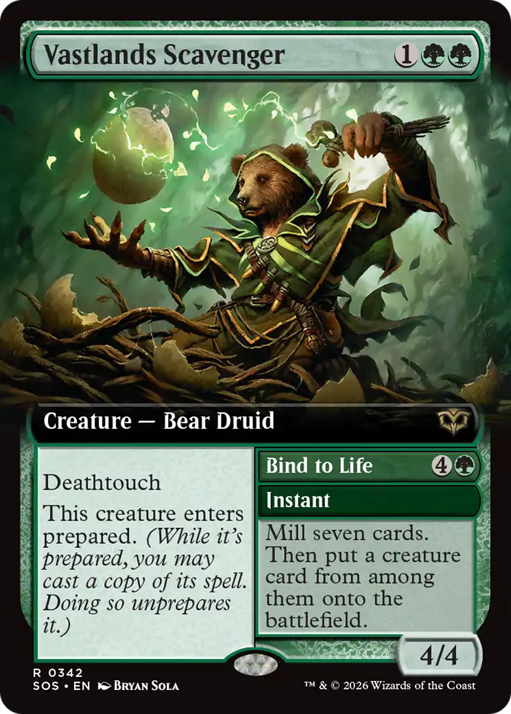 Vastlands Scavenger (Extended Art) [Secrets of Strixhaven] | Boutique FDB TCG