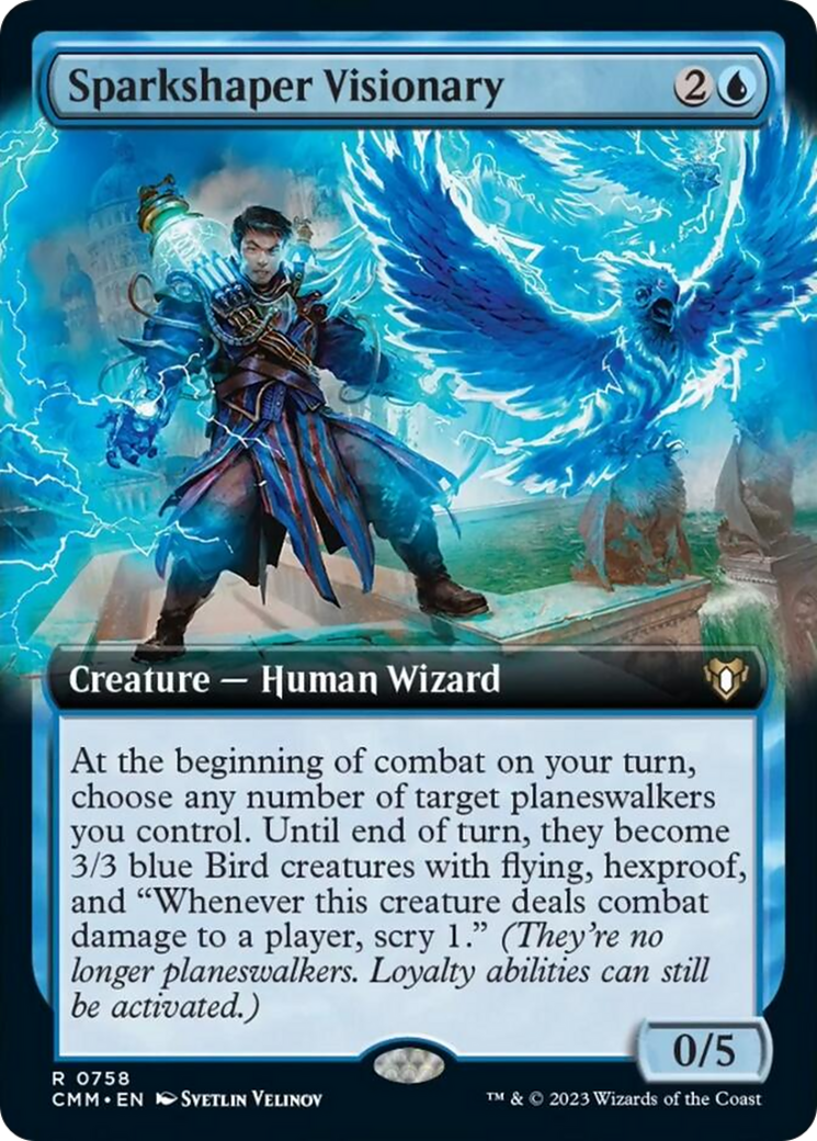 Sparkshaper Visionary (Extended Art) [Commander Masters] | Boutique FDB TCG