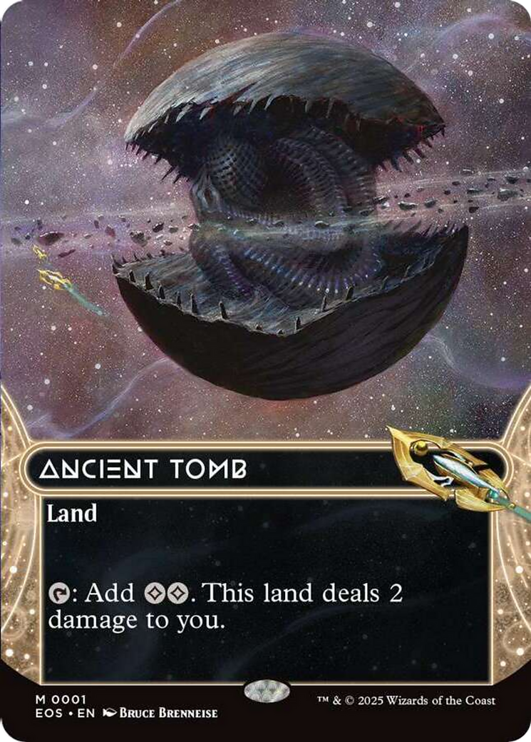 Ancient Tomb (0001) (Borderless) [Edge of Eternities: Stellar Sights] | Boutique FDB TCG