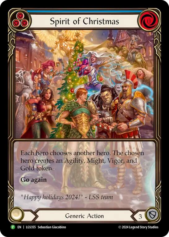 Spirit of Christmas (Cold Foil) [LGS355] (Promo)  Cold Foil | Boutique FDB TCG