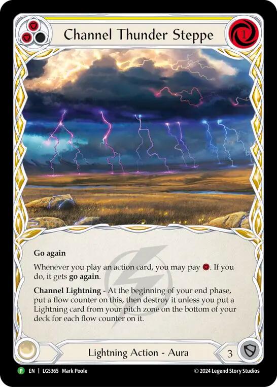 Channel Thunder Steppe (Cold Foil) [LGS365] (Promo)  Cold Foil | Boutique FDB TCG
