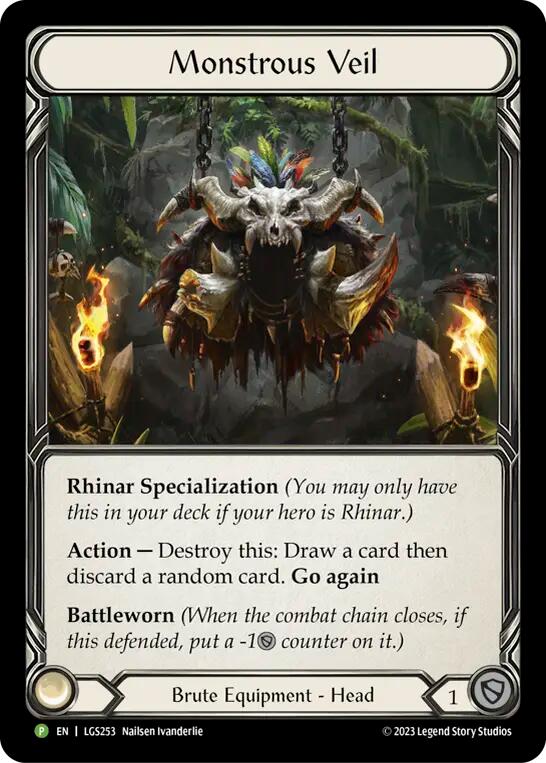 Monstrous Veil [LGS253] (Promo)  Cold Foil | Boutique FDB TCG
