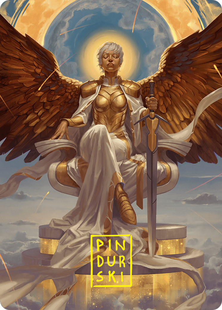 Herald of Eternal Dawn Art Card (27/54) (Gold-Stamped Signature) [Foundations Art Series] | Boutique FDB TCG